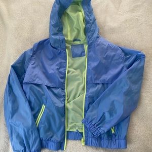 Thrifted Neon Windbreaker